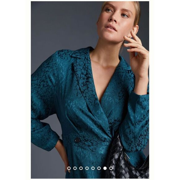 Anthropologie - Anthropologie Blazer Wrap Dress. Size 10 - Picture 7 of 12